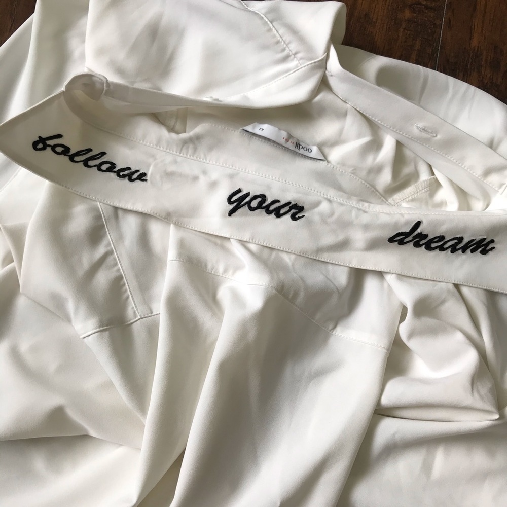 Oversized white shirt